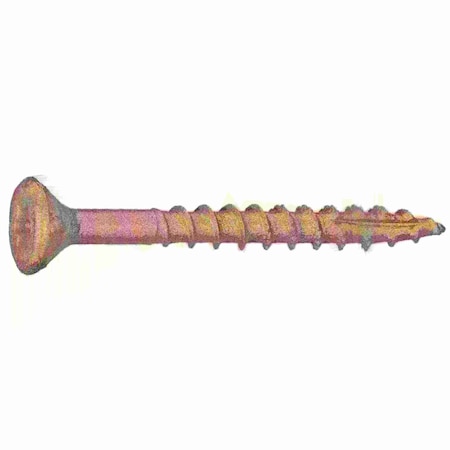 Deck Screw, #9 X 1-3/4 In, Steel, Flat Head, Torx Drive, 412 PK